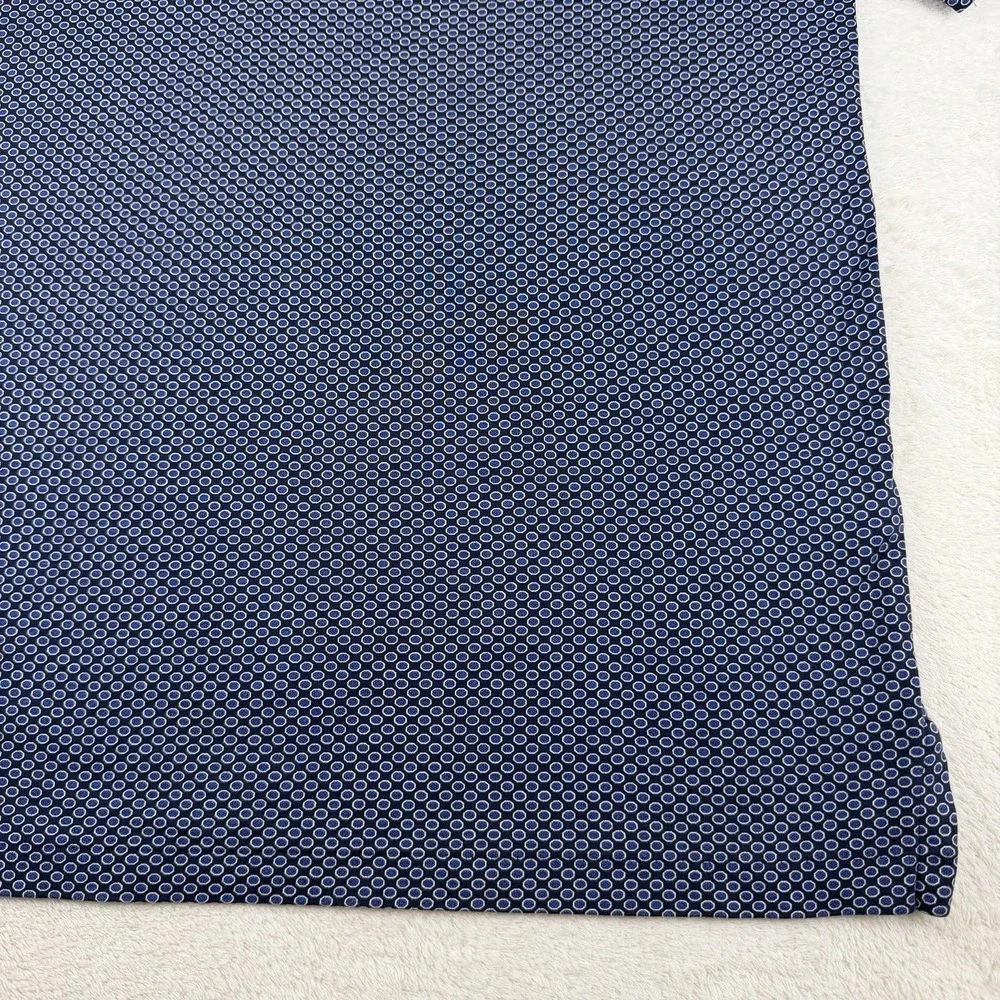 Polo Ralph Lauren Shirt Mens Medium Blue AOP Circle Print Custom Classic‎ Fit